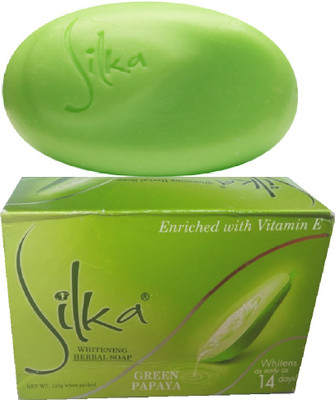 SILKA Green Papaya Soap For Anti pigmentation(135 g)