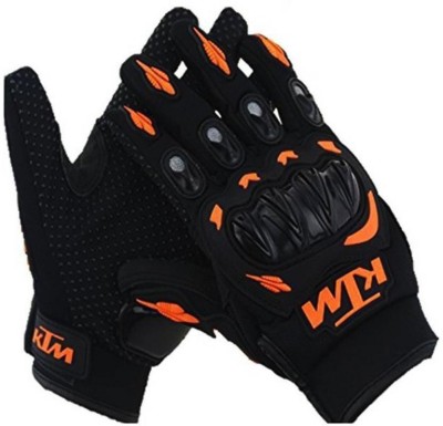 KTM RD2WQ Riding Gloves(Black, Orange)