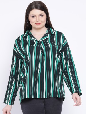 OXOLLOXO Casual Full Sleeve Striped Women Multicolor Top