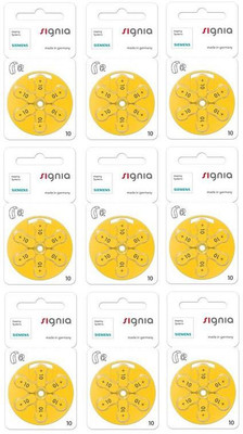 Signia Hearing Aid P10 PR70 CIC/ITC  Battery(Pack of 54)