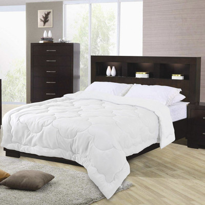 I WISH Solid Queen Comforter for  Heavy Winter(Microfiber, White)