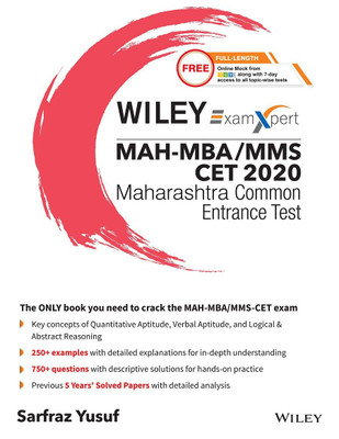 Wiley's Examxpert Mah - MBA / Mms Cet 2020 Maharashtra Common Entrance Test(English, Paperback, Yusuf Sarfraz)