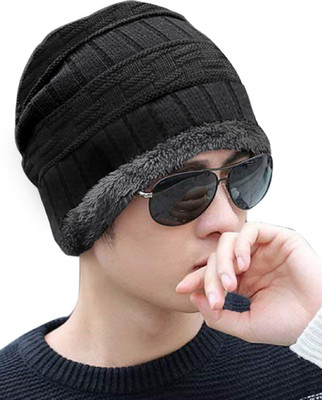 ADBUCKS Solid Beanie Cap