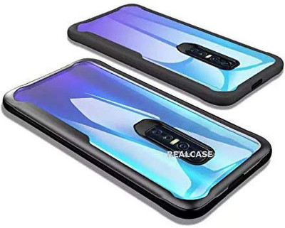 REALCASE Back Cover for Vivo V17 Pro(Black, Grip Case, Pack of: 1)