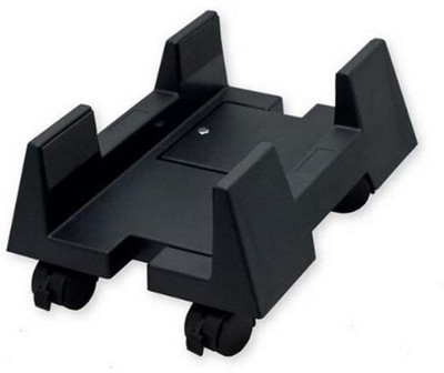 Frackson Original Adjustable Computer Case CPU Rolling Holder Bracket Stand Desktop Mainframe Storage Rack CPU Trolly with 4 Caster Wheels CPU Holder(Plastic)