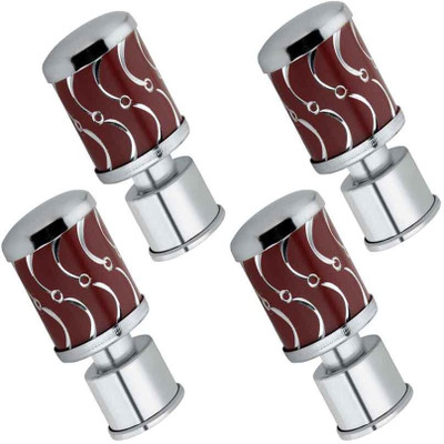 GROWNIX Maroon Rod Rail Bracket Metal(Pack of 4)