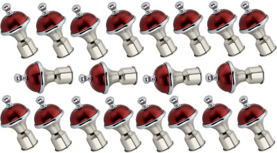 GROWNIX Maroon, Silver Rod Rail Bracket Metal(Pack of 20)