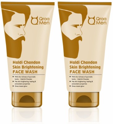 Qraa Haldi Chandan Skin Brightening/Lightening  Combo Face Wash(200 g)
