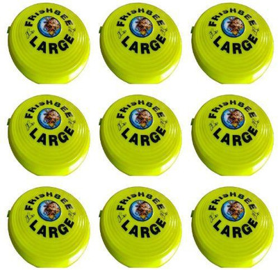 KK CRAFT WA0004_9 Plastic Sports Frisbee(Pack of 9)