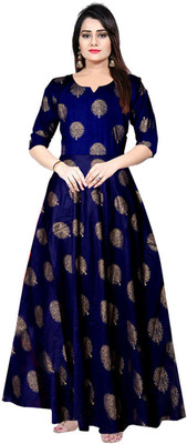 MUDRIKA Anarkali Gown(Dark Blue)