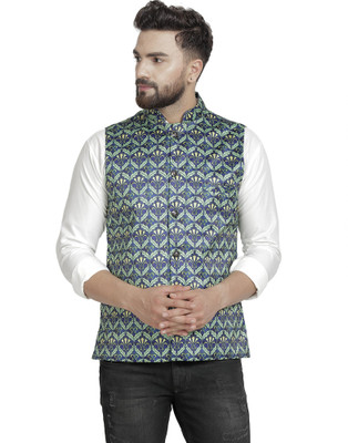B BEN Sleeveless Printed Men Jacket