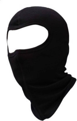 Safies Black Bike Face Mask for Men(Size: Free,  Balaclava)