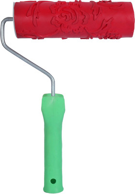 JAI BRUSH INDUSTRIES 7InchesRoseDesignPatternRollerBrushForWallPainting JAI_057 Paint Roller(Pack of 1)