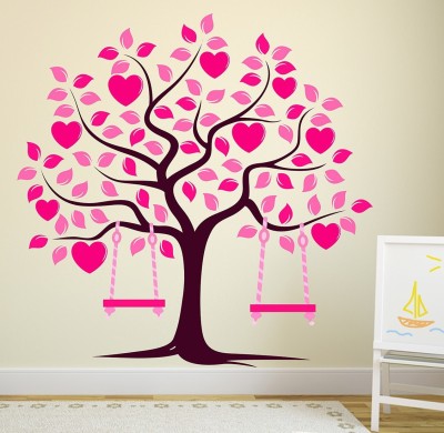 Littlebuds 90 cm Love Tree Removable Sticker(Pack of 1)