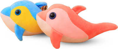 KEKEMI ST69 High Quality Non-Toxic Hugable cute Fish stuff Animal Teddy Bear Soft Toys for Kids / Gift  - 7 inch(Multicolor)