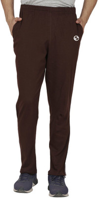 SHELLOCKS Solid Men Brown Track Pants
