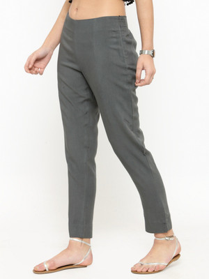 Varanga Regular Fit Women Grey Trousers