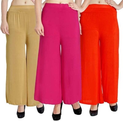 Swastik Stuffs Relaxed Women Red, Pink, Beige Trousers