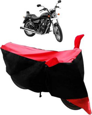 High Quality Waterproof Two Wheeler Cover for Royal Enfield(Thunderbird 350, Red, Black)