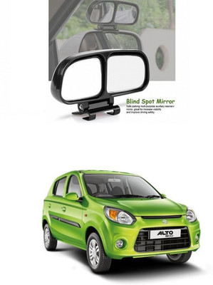 PRTEK Manual Remote Blind Spot Mirror For Maruti Suzuki Alto(Center)
