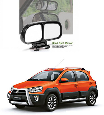 PRTEK Manual Remote Blind Spot Mirror For Toyota Etios Cross(Center)
