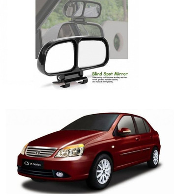 PRTEK Manual Remote Blind Spot Mirror For Tata Indigo CS(Center)