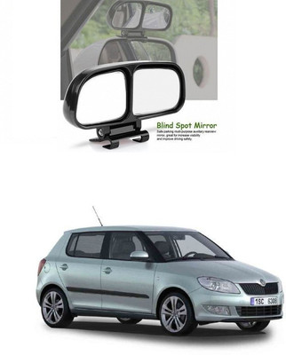 PRTEK Manual Remote Blind Spot Mirror For Skoda Fabia(Center)