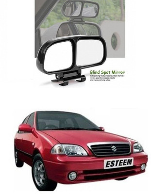 PRTEK Manual Remote Blind Spot Mirror For Maruti Suzuki Esteem(Center)