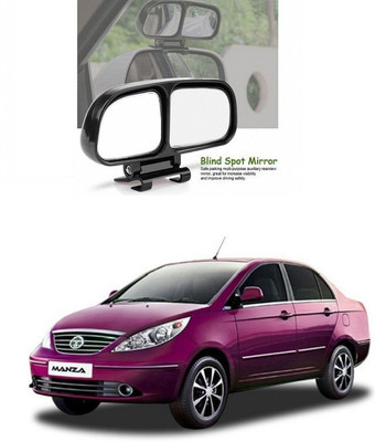 PRTEK Manual Remote Blind Spot Mirror For Tata Manza(Center)