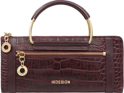 HIDESIGN Women Purple Genuine Leather Wallet(12 Card Slots)