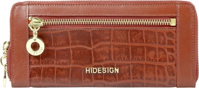 HIDESIGN Women Tan Genuine Leather Wallet(8 Card Slots)