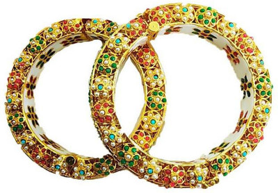 R.Alamin Gold Brass Bracelet Set(Pack of 2)