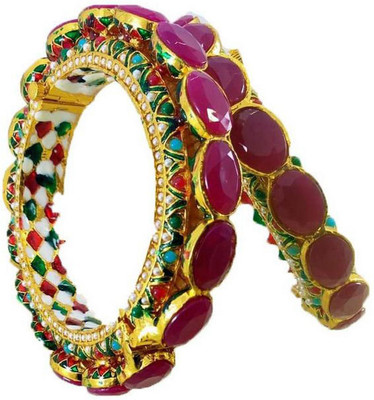 R.Alamin Gold Brass Bangle(Pack of 2)