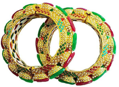 R.Alamin Gold Brass Bangle(Pack of 2)