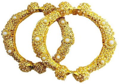 R.Alamin Gold Brass Bangle(Pack of 2)
