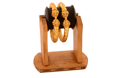 CITY GIRL Copper Gold-plated Bangle(Pack of 2)