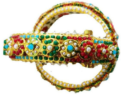 R.Alamin Gold Brass Bangle(Pack of 2)