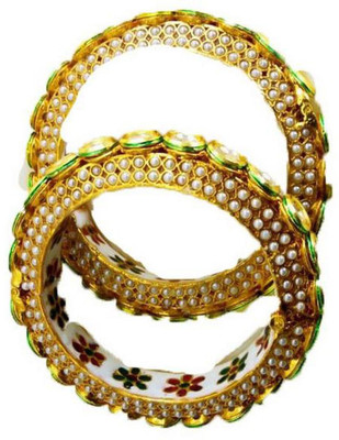 R.Alamin Gold Brass Bangle(Pack of 2)