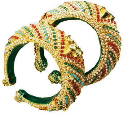 R.Alamin Gold Brass Bracelet(Pack of 2)