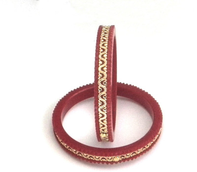 GMC Plastic, Brass Gold-plated Shakha Pola(Pack of 2)