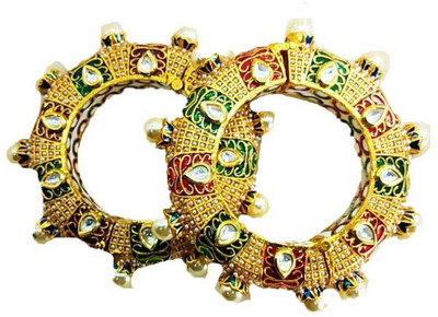 R.Alamin Gold Brass Bangle(Pack of 2)