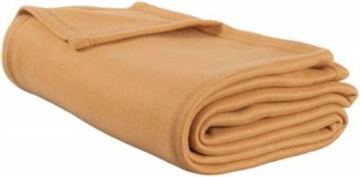 Home Expert Solid Double Woollen Blanket for  Heavy Winter(Woollen Blend, skin color)