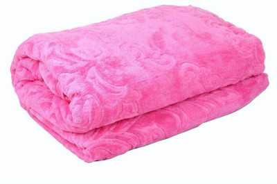 Changers Floral Double Mink Blanket for  Heavy Winter(Polyester, Multicolor)