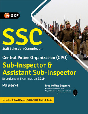 Ssc CPO 2019 Sub-Inspector & Assistant Sub-Inspector Paper I Guide(English, Paperback, unknown)