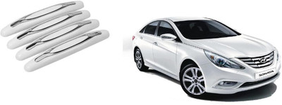 Autofetch Plastic Car Door Guard(White, Pack of 4, Hyundai, Sonata Fluidic)