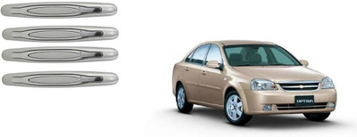 Autofetch Plastic Car Door Guard(Silver, Pack of 4, Chevrolet, Optra)