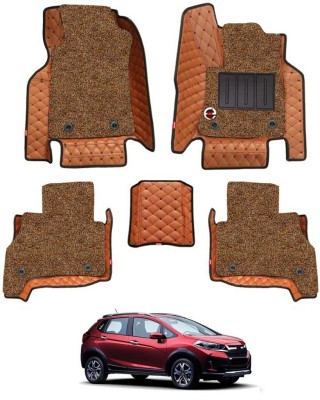 elegant Leatherite 7D Mat For  Honda WR-V(Brown)