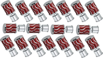 GROWNIX Red Rod Rail Bracket Metal(Pack of 18)