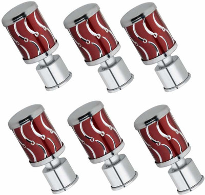 GROWNIX Red Rod Rail Bracket Metal(Pack of 6)
