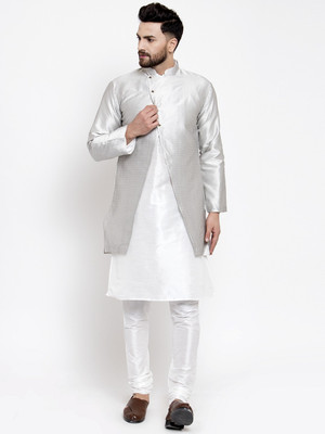 ABH Lifestyle Men Kurta Churidar Ethnic Jacket Set